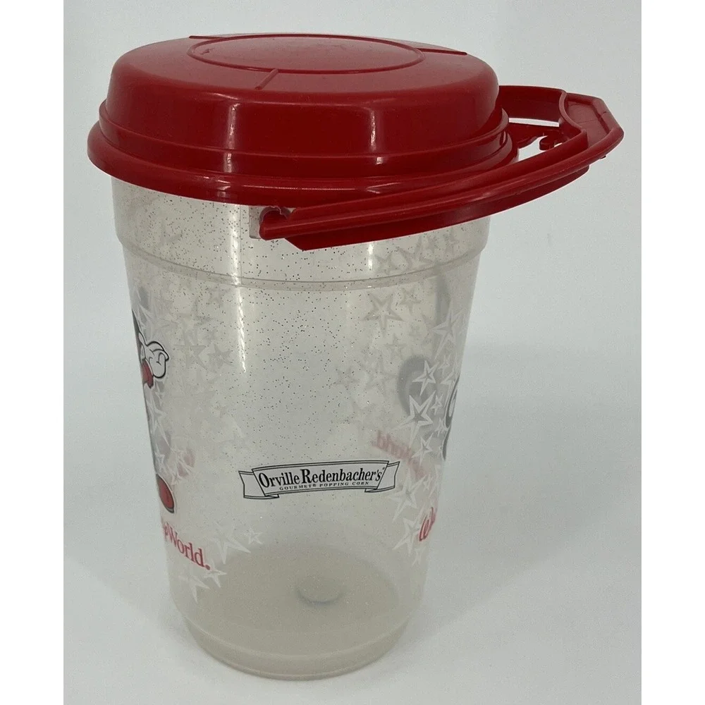 Walt Disney World Popcorn Bucket Mickey Mouse Band Leader Stars Glitter